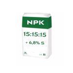 COMPLEX NPK 15.15.15+ 6,8 S, 25 KG