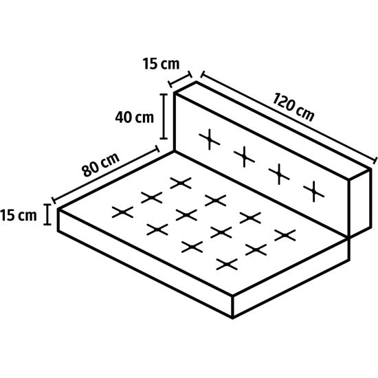 Perna Dohle&Menk gri 120x40 cm