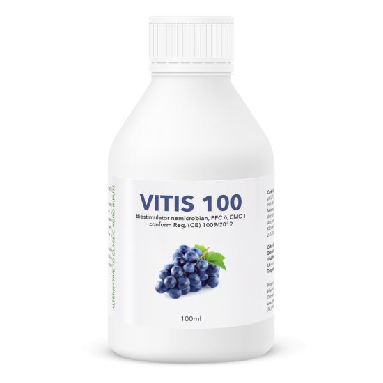 Vitis 100, biostimulator nemicrobian de tip PFC6, CMC1 cf. Reg. (CE) 1009/2019 pentru vita de vie, 100 ml