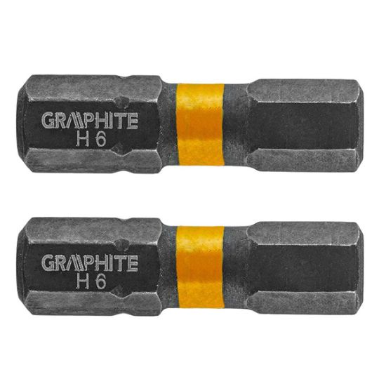 Set biti hexagonali de impact h6x25mm 1/4